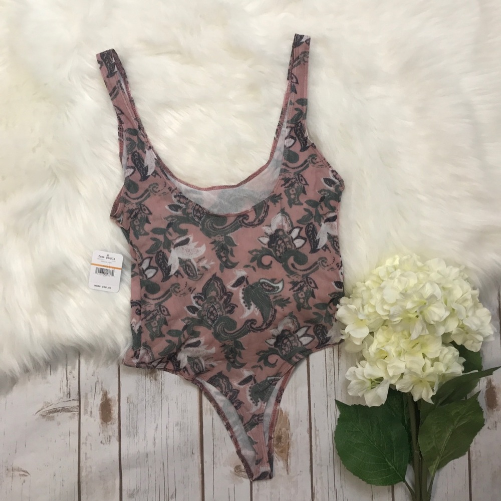 Free People Body Suit in Freesia Pink - Picture 5 of 7